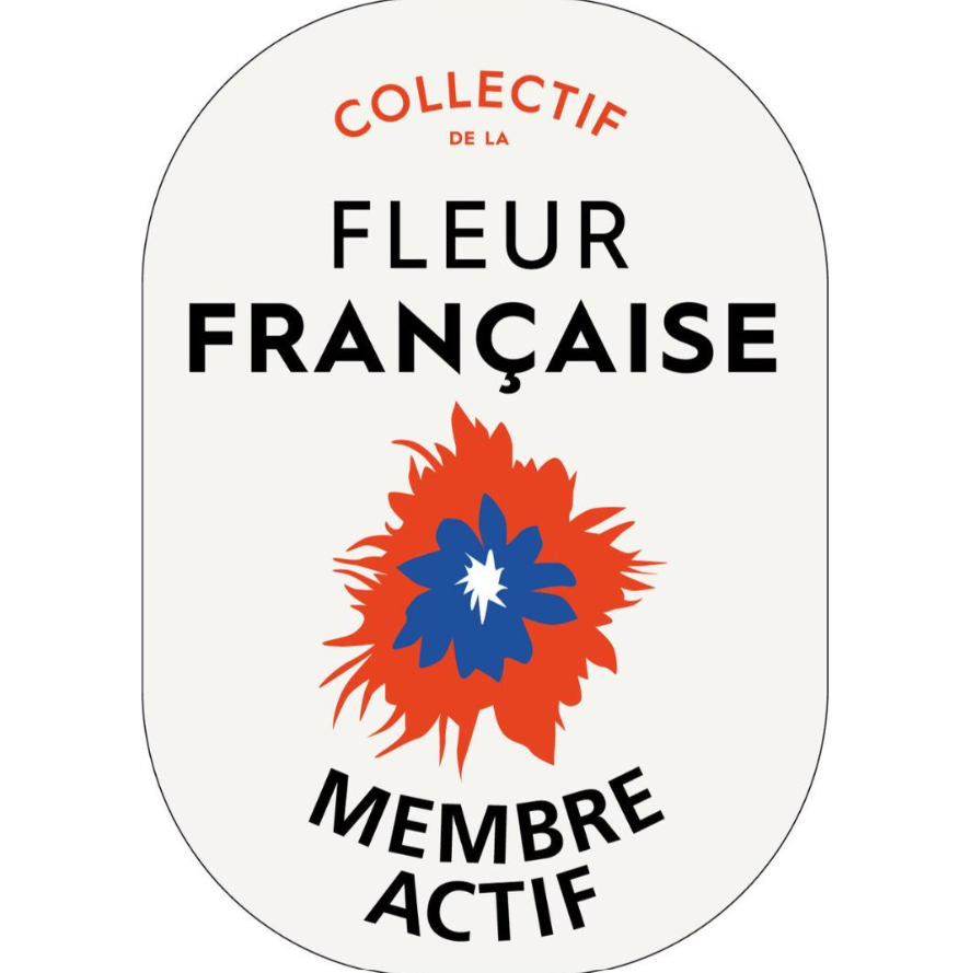 Badge collectif de la fleur francaise membre actif